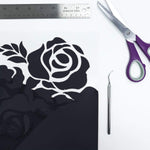 Siser EasyWeed Matte Navy Blue HTV Roll texture close up