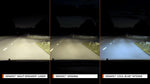 Osram car headlight lamp close up on quartz glass