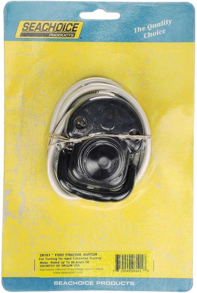 Seachoice boating foot control switch packaged item