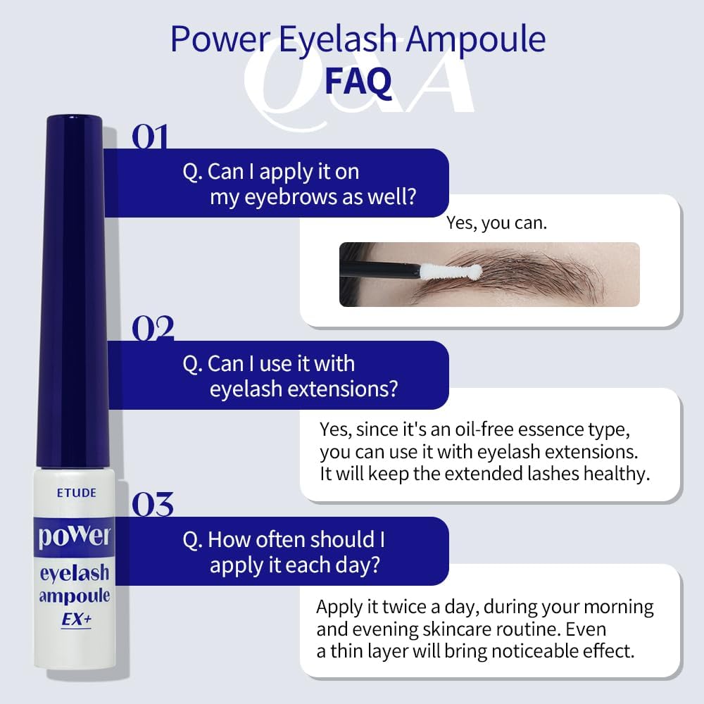 Authentic USA imported ETUDE lash serum double pack on a clean background.