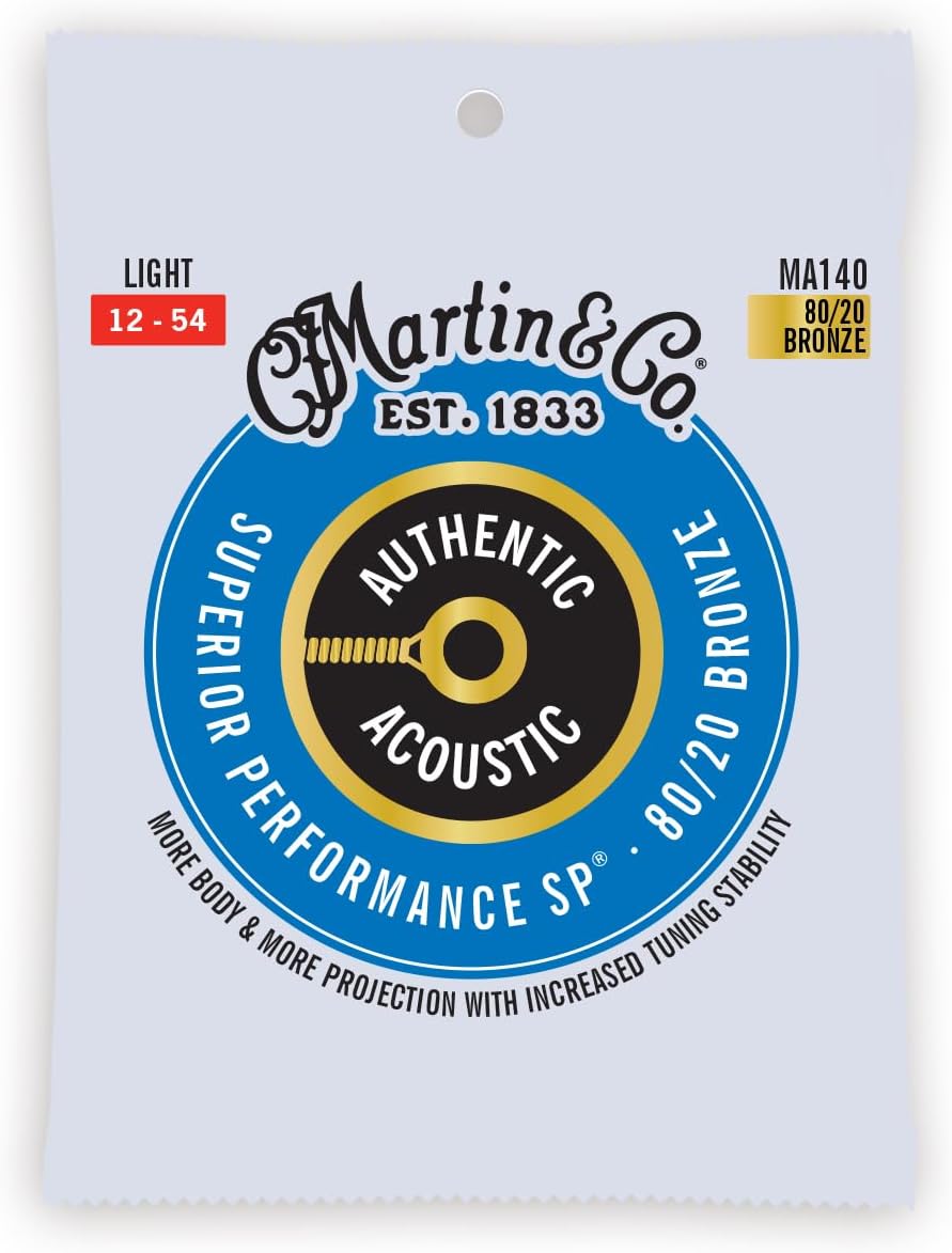 Martin Authentic Acoustic Guitar Strings, Superior Performance Bluegrass 12-56, 80/20 Bronze - Image 10