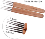 Stainless steel 0.5mm hair braiding needles