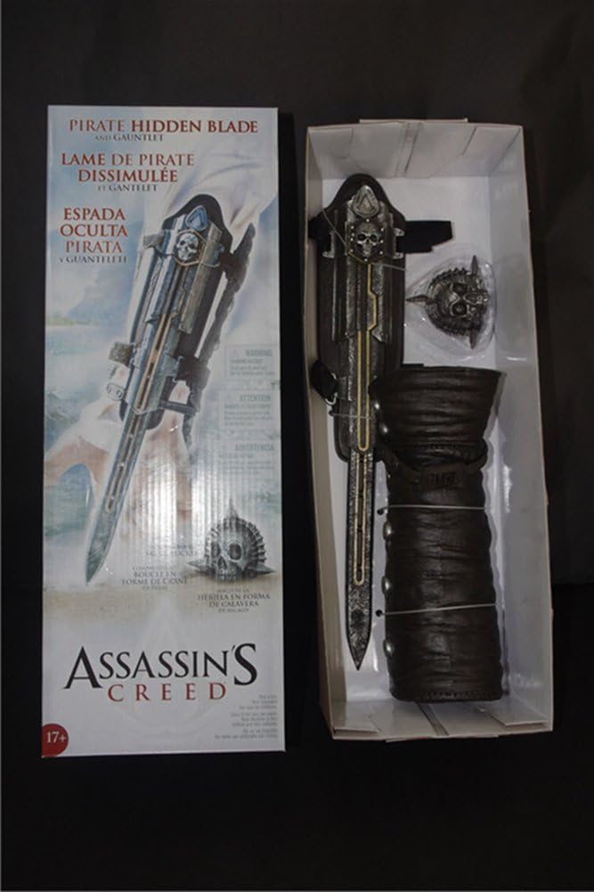 Assassin's Creed: Black Flag 4 Edward Kenway Hidden Rubber Blade Cosplay Weapons Props 1:1 Sleeves Sword - Image 3