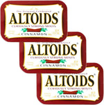 Wrigleys Altoids Cinnamon Mints pack of three front view imported breath freshener