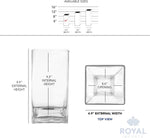 Royal Imports tall glass container filled with decorative gems and lights