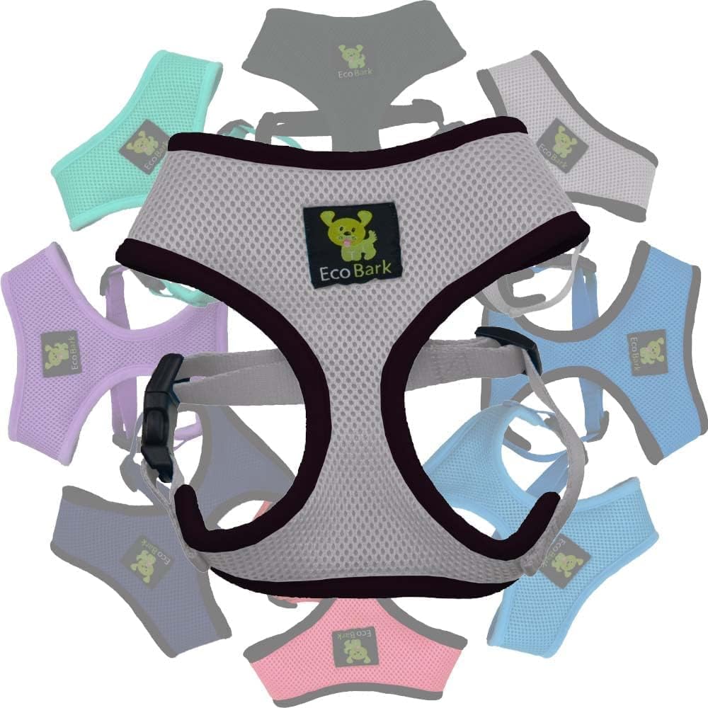 EcoBark Dog Harness, Soft Mesh No Pull & No Choke Vest, Green, XL | Luxurious Eco Friendly Over the Head Vest Harness, Padded Breathable Body Halter, for Large Puppies & Medium Breeds - Image 12