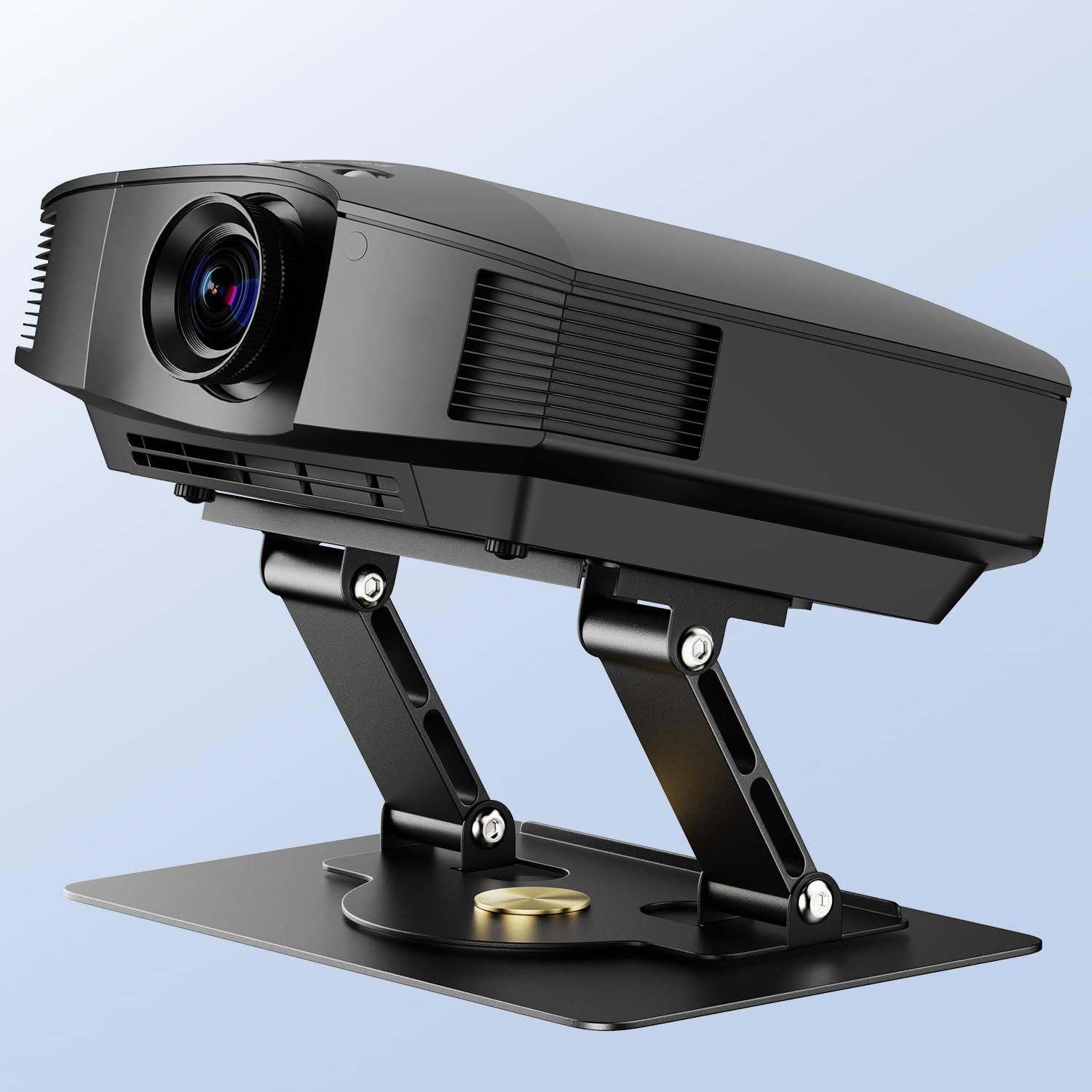 Uyi Projector Stand gray front view professional setup