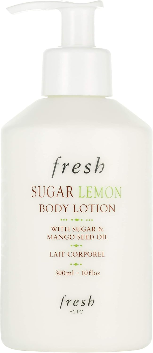 Fresh Sugar Lemon Body Lotion 10 Fluid Ounce bottle front view imported skin care product