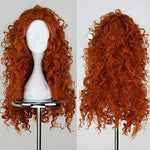 Angelaicos Halloween party cosplay wig close up of synthetic fiber