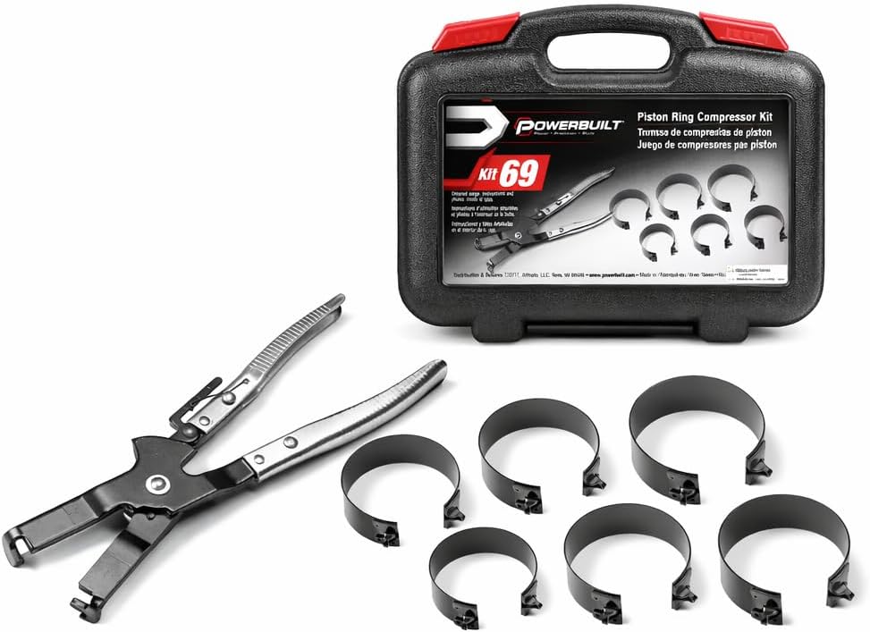 Alltrade piston ring compressor tool set front view