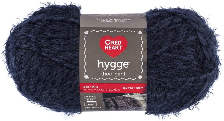 Red Heart Hygge yarn bulky weight fiber view
