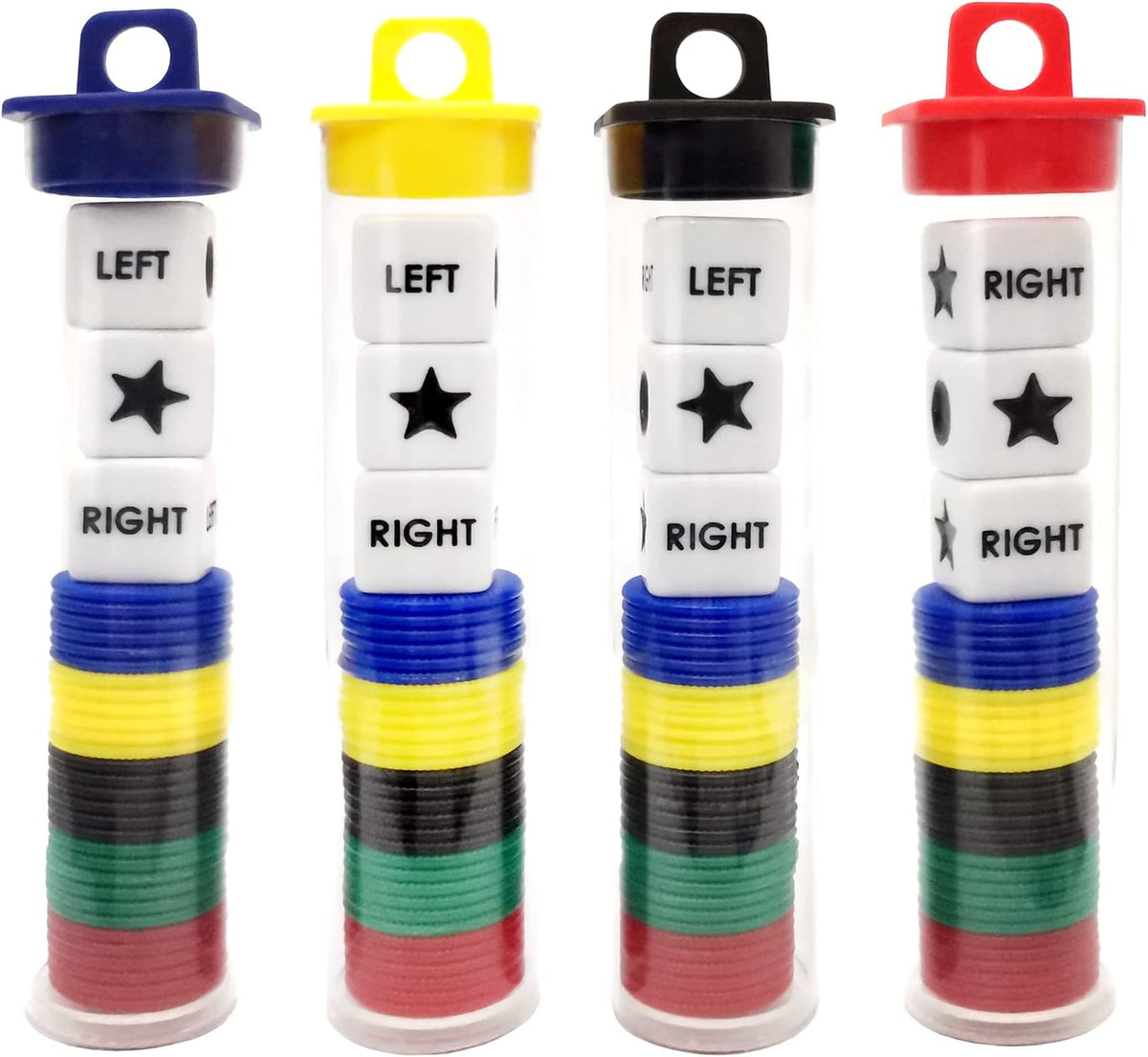 Ahoper Right Left Center dice game prime set front view