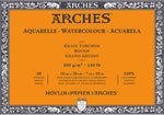 Arches watercolor block front view professional art paper