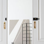 Hariendny heavy duty bolt latch installed on wooden door