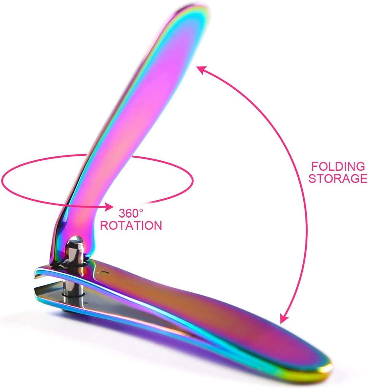 KADS multi-color iridescent nail tools in packaging
