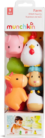 Munchkin 8 pack water squirters showing owl frog horse sheep figures