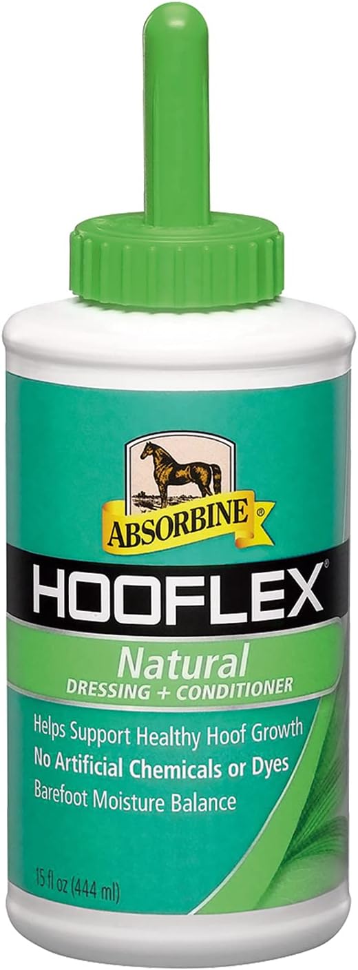 Absorbine Hooflex All Natural Dressing and Conditioner front view horse hoof care product
