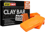 XPERTCHEMY Car Clay Bar 4 Pack front view of orange detailing blocks for auto paint decontamination.