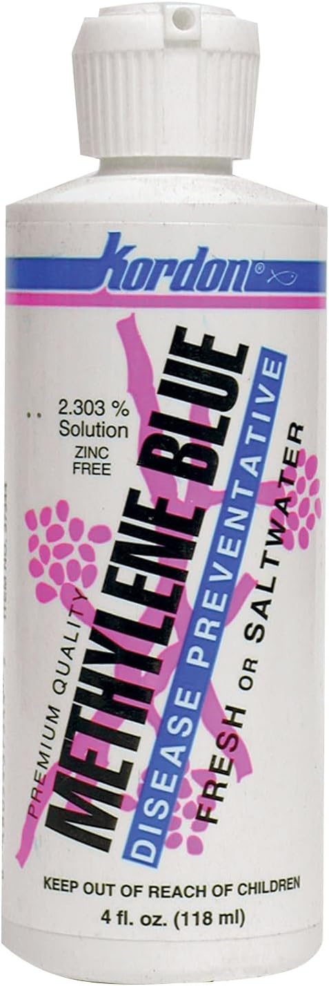 Kordon Methylene Blue disease preventative bottle front view aquarium water treatment