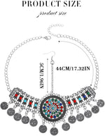 Fashey silver rhinestone hair piece side angle