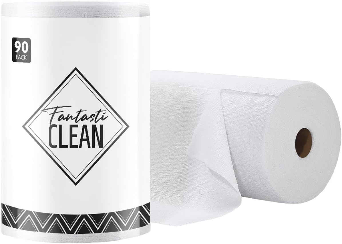 Fantasticlean Microfiber Cleaning Cloth Roll- 60 Sheets,12"x12"(Tan, Beige) | Super Absorbent, Lint-free, Tear-away Microfiber Towel Roll, for All-Purpose Cleaning, Reusable Alternative to Paper Towels - Image 13