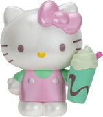 Full set of eight Sanrio figures arranged for display