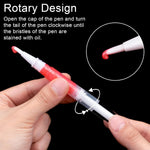 Complete set layout including all ten twist pens and pipettes