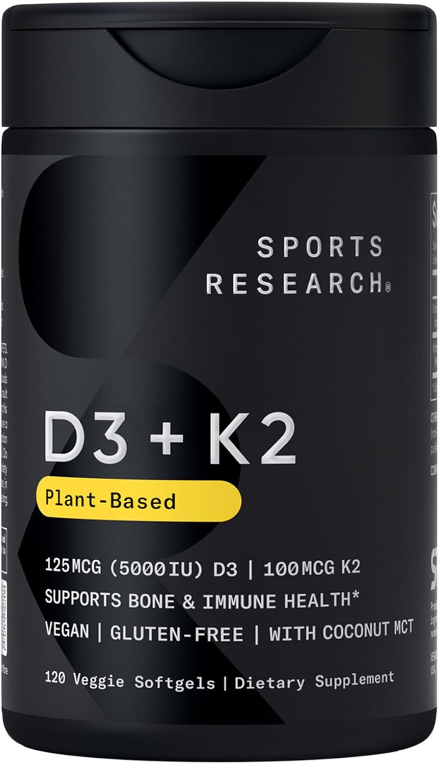 Back label of Sports Research health pack showing wild caught Alaska pollock ingredients list