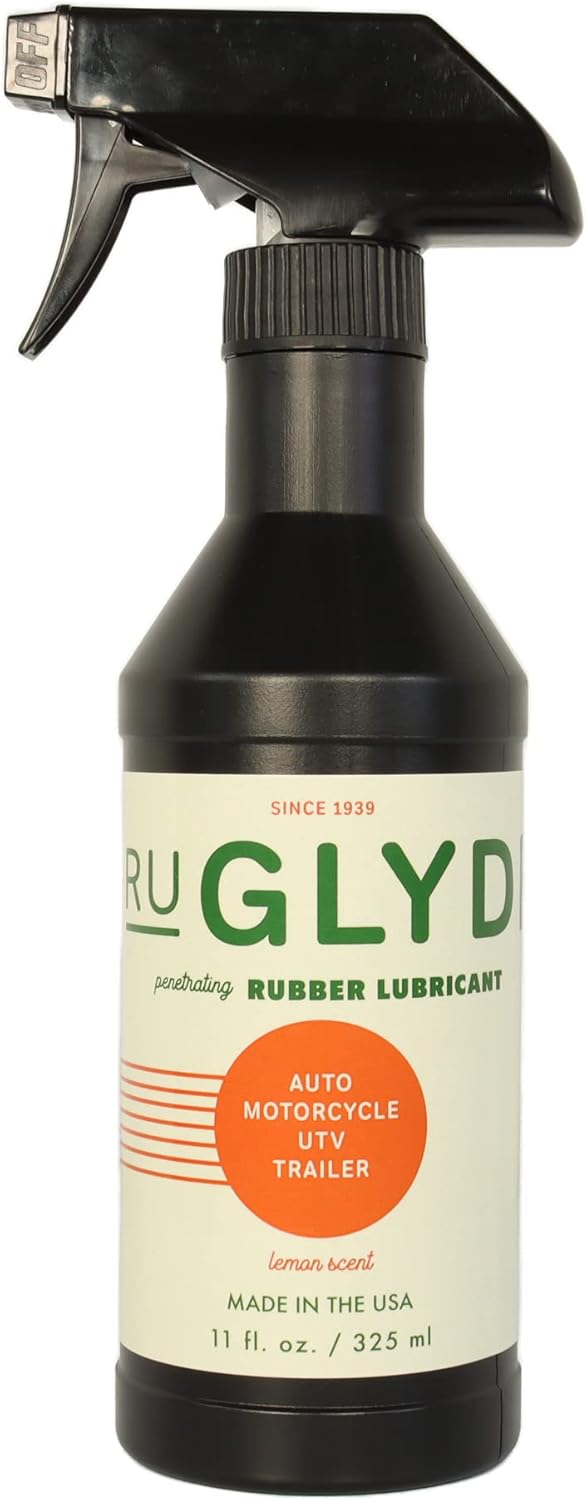 Ruglyde rubber lubricant 12 fluid ounce bottle front view for tire mounting