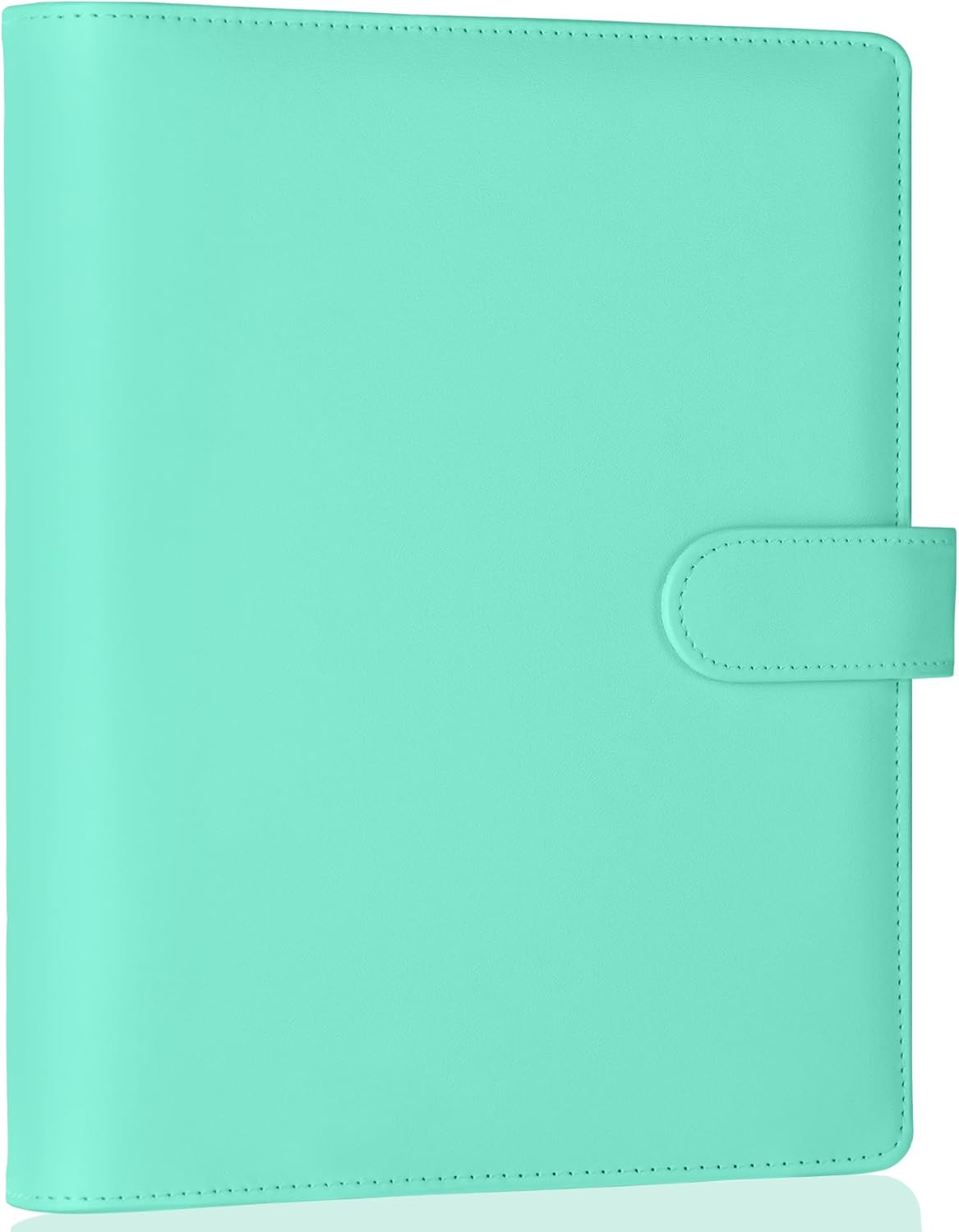 Antner A5 Binder 6 Ring Refillable Notebook Planner Cover for A5 Refill Paper, PU Leather Small Binder Budget Planner Photocard Holder Loose Leaf Personal Organizer with Magnetic Buckle, Brown - Image 9