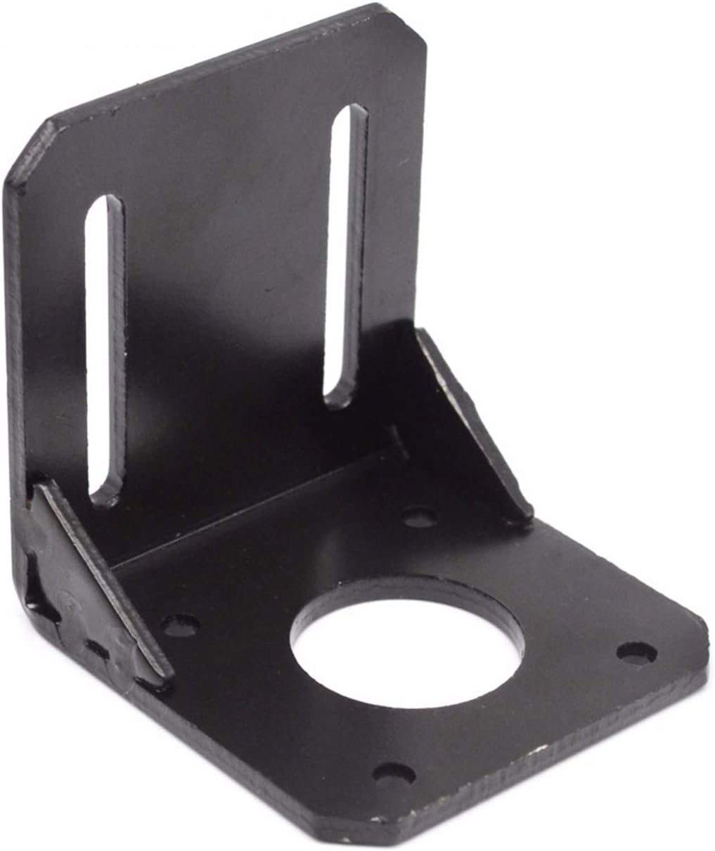 Powder coated finish 370 gear motor mounting bracket side profile