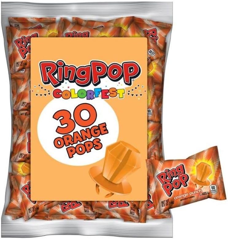 Ring Pop Individually Wrapped Blue Raspberry 30 Count Bulk Lollipop Pack - Blue Raspberry Flavored Lollipop Suckers for Kids - Fun Candy Bulk for Gender Reveal Parties, Bachelorettes, & Party Favors - Image 11