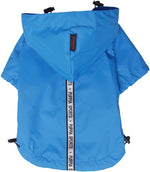 Puppia Dog Raincoat showing adjustable hem stoppers