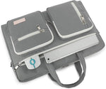 Canvaslife laptop bag main zipper compartment open