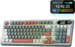 RK ROYAL KLUDGE S98 Wireless Mechanical Keyboard w/Smart Display & Knob | 96% Top Mount RGB Gaming Keyboard BT/2.4G/USB-C, Hot Swappable, Cushioned 5-Layer Noise Dampening, Massive Battery, 98 Keys - Image 13