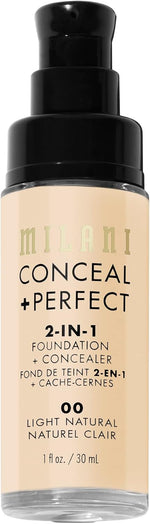 Milani foundation shade 00 Light Natural packaging details