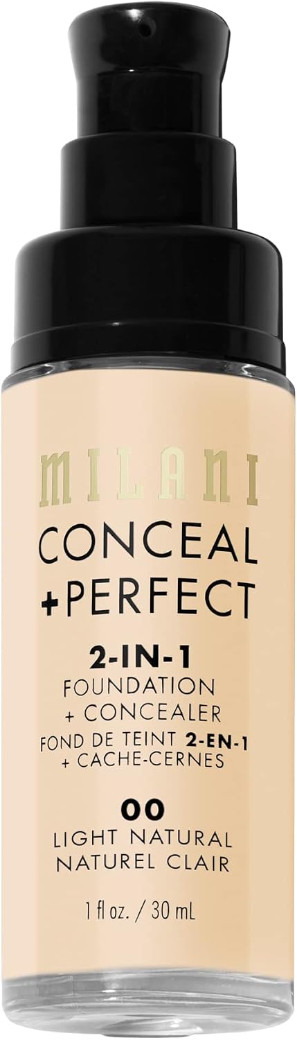 Milani foundation shade 00 Light Natural packaging details