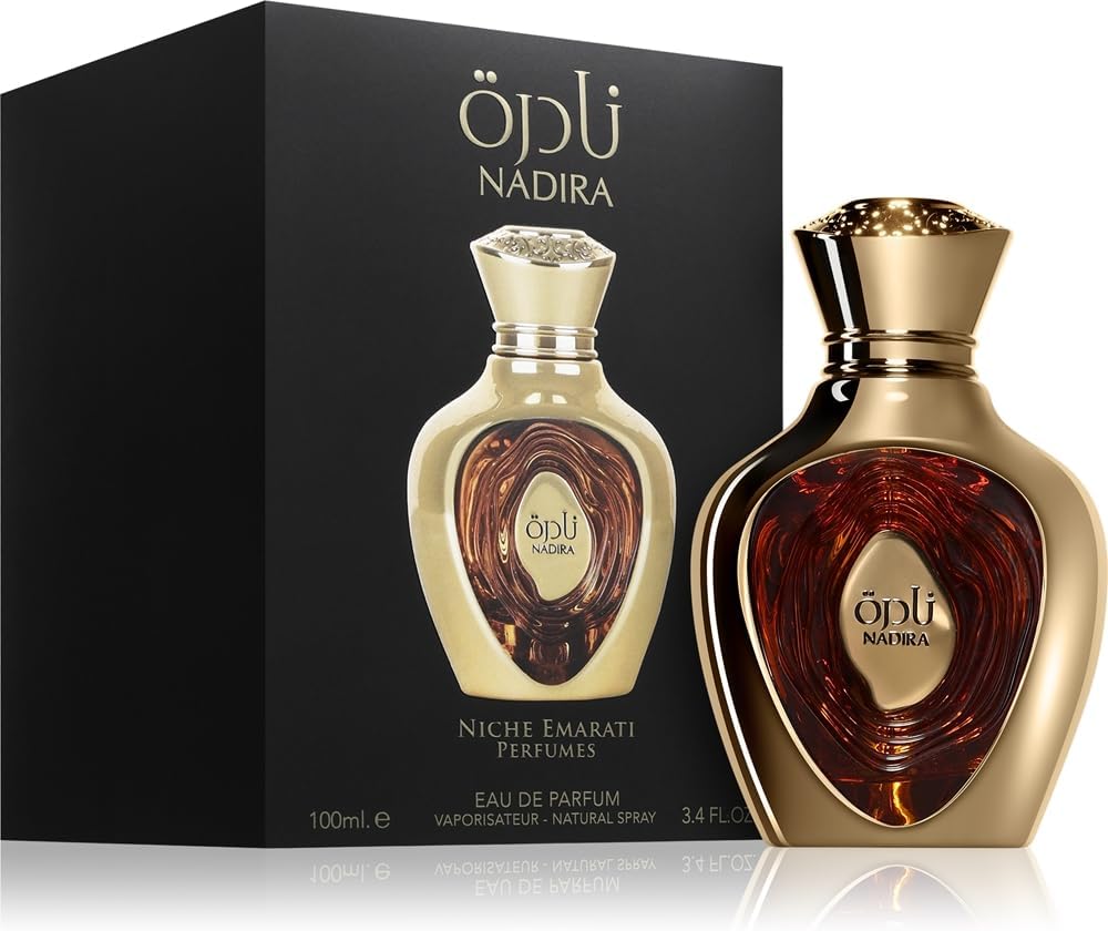 Lattafa Niche Emarati Nadira Eau de Parfum for Women - 100ml (3.4 oz) | Tropical Gourmand Perfume with Caramel, Milk & Juicy Fruits | Sweet, Creamy & Addictive | Long-Lasting Luxurious Fragrance - Image 1