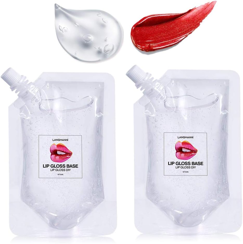 BestLand DIY moisturizing lip gloss base pouch front view for homemade cosmetics