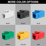 Ethernet cable extender coupler pins view