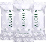 Alo moisturizing pet wipes formulated with aloe vera coconut oil and avocado oil