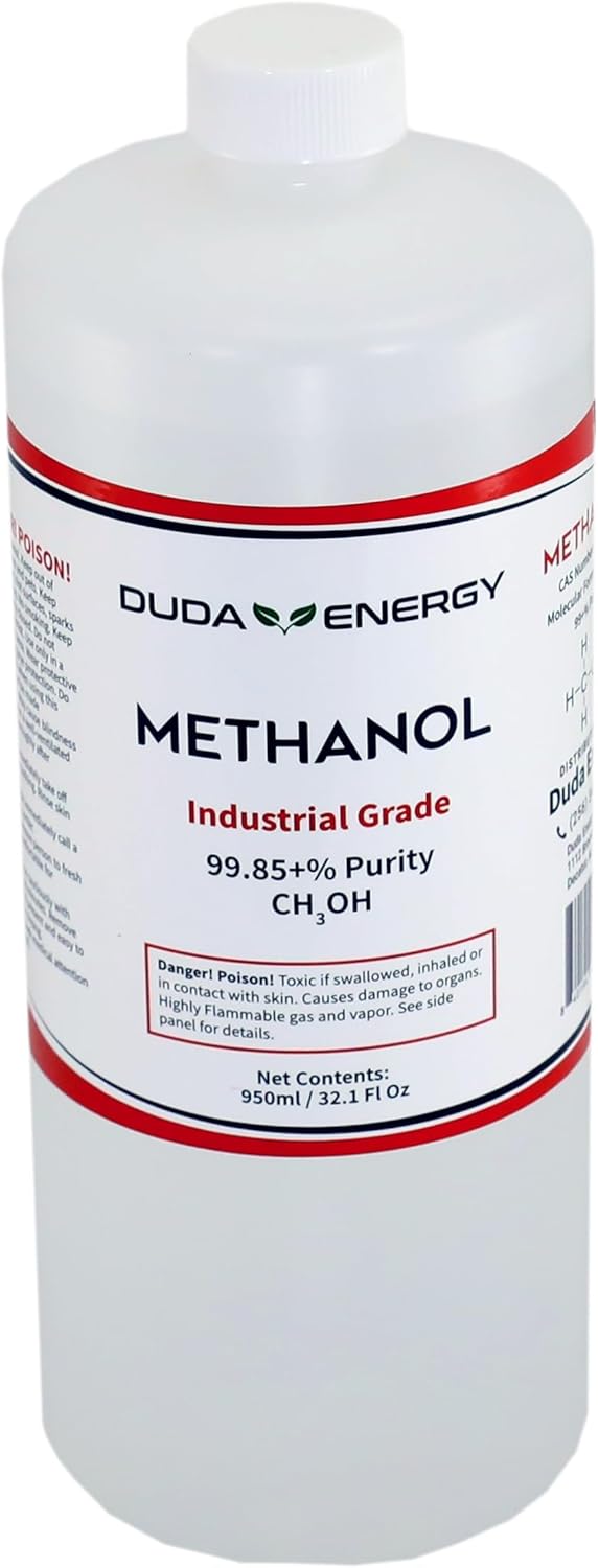 Duda Diesel Pure Methanol 950ml bottle front view for racing fuel and biodiesel production