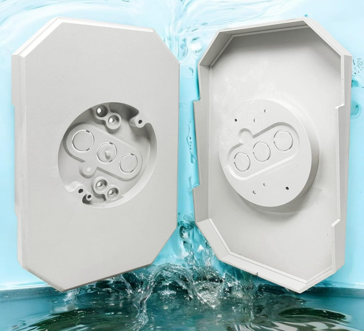 iMBAPrice outdoor light mounting block packaging and 2-pack contents