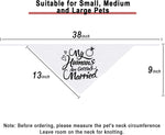 Adjustable polyester dog bandana for wedding and engagement events