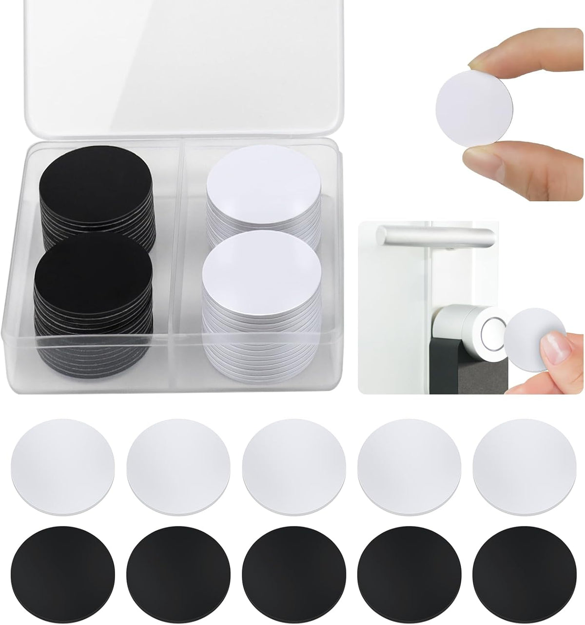 20 Pcs NFC Tags,NFC Stickers Cards with Adhesive Back, Round Rewritable NFC Cards, 504 Bytes Memory Compatible with NFC Enabled Phones (25mm) - Image 11
