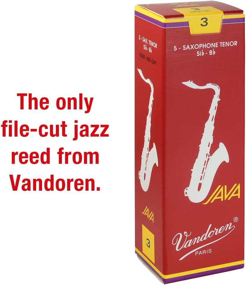 Vandoren java red reeds strength 3 packaging details