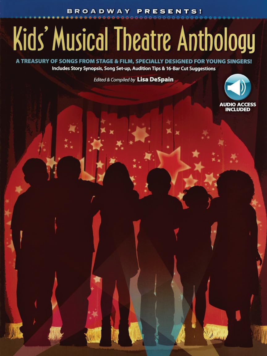 Broadway Presents! Kids' Musical Theatre Anthology | Songbook for Young Singers with Piano Accompaniment | Musical Books with Vocal Score, Online Audio | Broadway Musicals Sheet Music Collection - Image 1