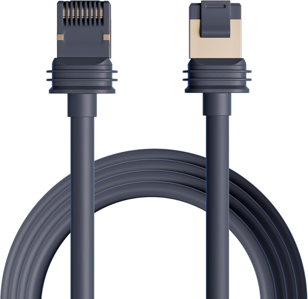 Linkup Bahamas Starlink Gen 3 replacement cable front view showing grey waterproof connectors.