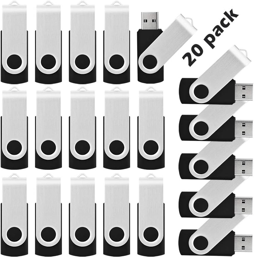KOOTION 16 Gigabyte USB flash drive 20 pack bulk storage front view
