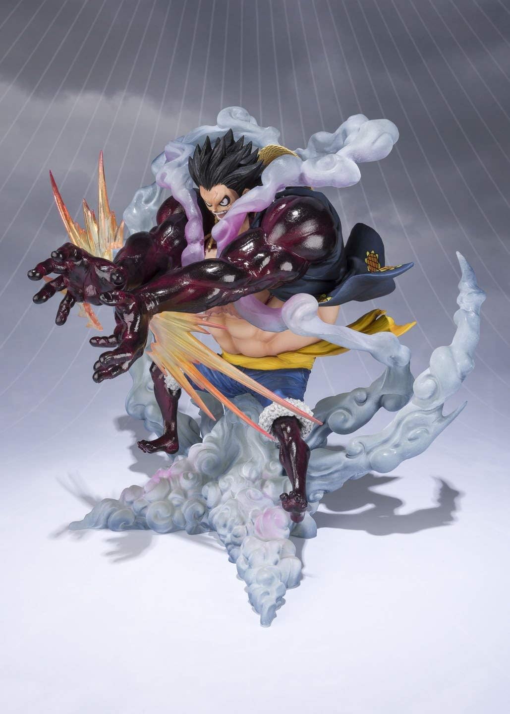 Tamashii Nations Figuarts Zero Monkey D. Luffy Gear 4 statue fierce expression detail